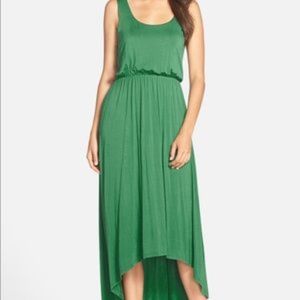 NORDSTROM Felicity & Coco Green Hi-Low Maxi XS